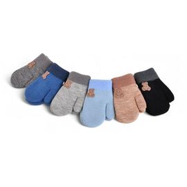 Рукавиці дитячі на хлопчика J1007 mix р.2-4 "Descarrilado" недорого оптом від прямого постачальника