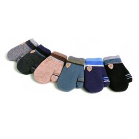 Рукавиці дитячі на хлопчика J1008 mix р.1-3 "Descarrilado" недорого оптом від прямого постачальника