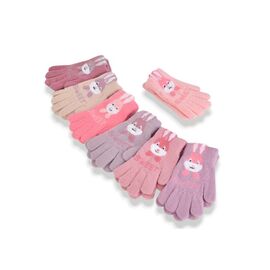Рукавички дитячі на дівчинку D302 mix р.5-7 "Descarrilado" недорого оптом від прямого постачальника