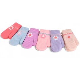 Рукавиці дитячі на дівчинку J1018 mix р.3-5 "Descarrilado" недорого оптом від прямого постачальника