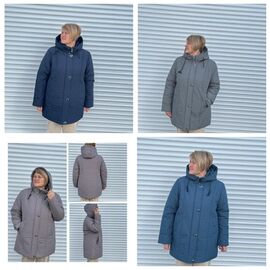 Куртка жіноча зимова 681 blue р.48-60 "DKNSEL" недорого оптом від прямого постачальника