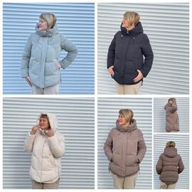 Фотография Куртка женская зимняя 8830 beige р.46-56 "DKNSEL" недорого оптом от прямого поставщика