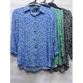 Сорочка жіноча E661 blue р.48-50 "Emsweekis" недорого оптом від прямого постачальника