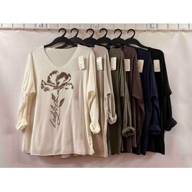 Фотография Свитер женский E671 black р.48-54 "Emsweekis" недорого оптом от прямого поставщика