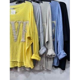 Фотография Свитер женский E678 beige р.50-54 "Emsweekis" недорого оптом от прямого поставщика