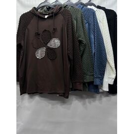 Фотография Свитер женский E690 blue р.52-56 "Emsweekis" недорого оптом от прямого поставщика