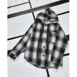 Сорочка дитяча тепла на дівчинку K166 black р.134-158 "Kosmy" недорого оптом від прямого постачальника