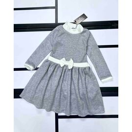 Фотография Платье детское утеплённое на девочку 547 grey р.110-125 "Kosmy" недорого оптом от прямого поставщика