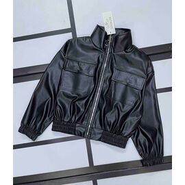 Фотография Куртка детская демисезонная на девочку K132 black р.134-158 "Kosmy" недорого оптом от прямого поставщика