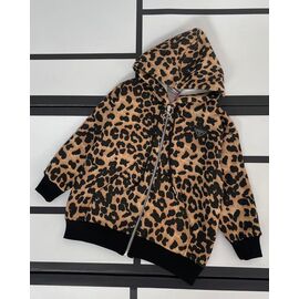 Кофта дитяча спортивна тепла на дівчинку 532 brown р.128-152 "Kosmy" недорого оптом від прямого постачальника