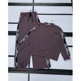 Фотография Костюм детский спортивный тёплый на девочку K159 brown р.134-152 "Kosmy" недорого оптом от прямого поставщика