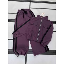 Костюм дитячий спортивний теплий на дівчинку 568 violet р.134-152 "Kosmy" недорого оптом від прямого постачальника