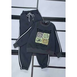 Фотография Костюм детский спортивный тёплый на девочку 542 grey р.122-140 "Kosmy" недорого оптом от прямого поставщика