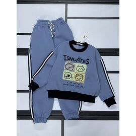 Фотография Костюм детский спортивный тёплый на девочку 542 blue р.122-140 "Kosmy" недорого оптом от прямого поставщика