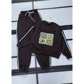 Фотография Костюм детский спортивный тёплый на девочку 542 d.brown р.122-140 "Kosmy" недорого оптом от прямого поставщика