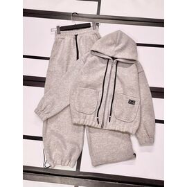 Фотография Костюм детский спортивный тёплый на девочку 581 beige р.134-152 "Kosmy" недорого оптом от прямого поставщика