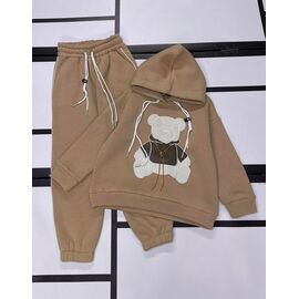 Фотография Костюм детский спортивный тёплый на девочку 543 camel р.128-152 "Kosmy" недорого оптом от прямого поставщика