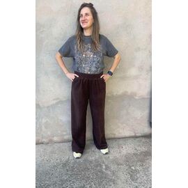 Фотография Штаны спортивные женские тёплые P70 brown р.42-48 "Paractives" недорого оптом от прямого поставщика