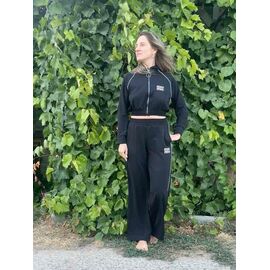 Костюм спортивний жіночий теплий P60 black р.42-48 "Paractives" недорого оптом від прямого постачальника