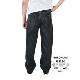 Джинси чоловічі F6522-1 black р.28-36 "God Baron" недорого оптом від прямого постачальника