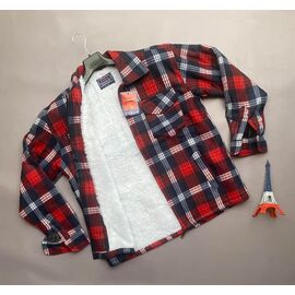 Сорочка чоловіча тепла VE0117 red р.M-4XL "Annet" недорого оптом від прямого постачальника