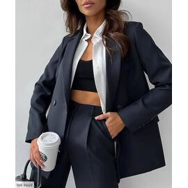 Фотография Костюм двойка женский пиджак и брюки р.S-M;M-L (3цв) "ANNVER" купить недорого от прямого поставщика