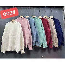 Фотография Свитер женский 002 mix р.50-54 "PALMIRA" недорого оптом от прямого поставщика