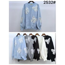 Фотография Свитер женский 2532 mix р.48-52 "PALMIRA" недорого оптом от прямого поставщика