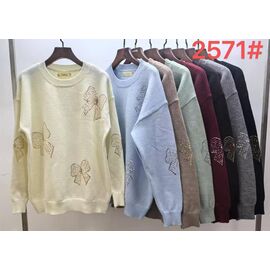 Фотография Свитер женский 2571 mix р.50-54 "PALMIRA" недорого оптом от прямого поставщика