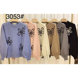 Фотография Свитер женский 3053 mix р.48-52 "PALMIRA" недорого оптом от прямого поставщика