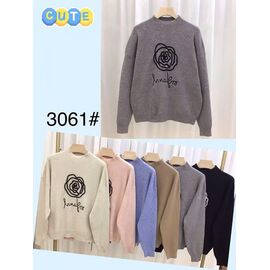 Фотография Свитер женский 3061 mix р.50-54 "PALMIRA" недорого оптом от прямого поставщика