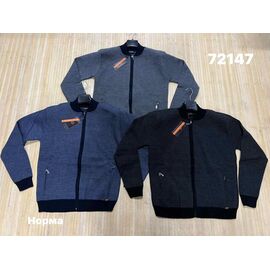 Кофта спортивна чоловіча 72147 black р.L-2XL "Navas" недорого оптом від прямого постачальника