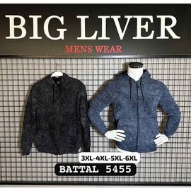 Кофта спортивна чоловіча 5455 blue р.3XL-6XL "Navas" недорого оптом від прямого постачальника