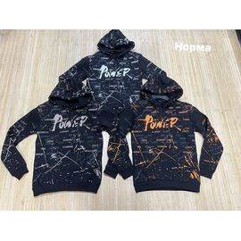 Худи чоловічий NW142 black-grey р.S-2XL "Navas" недорого оптом від прямого постачальника