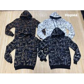 Фотография Худи мужской NW146 black-white р.S-2XL "Navas" недорого оптом от прямого поставщика