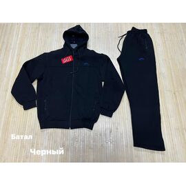 Костюм спортивний чоловічий NW182 black р.3XL-5XL "Navas" недорого оптом від прямого постачальника