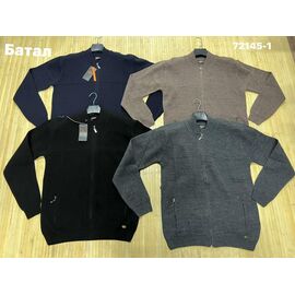 Кофта чоловіча 72145-1 black р.3XL-5XL "Navas" недорого оптом від прямого постачальника