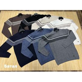 Светр чоловічий NW309 l.beige р.3XL-5XL "Navas" недорого оптом від прямого постачальника