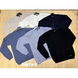 Светр чоловічий NW319 black р.3XL-5XL "Navas" недорого оптом від прямого постачальника