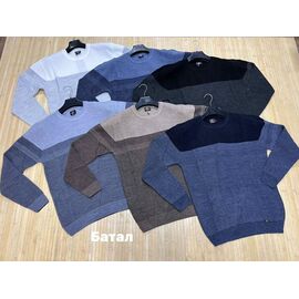 Светр чоловічий NW336 blue-l.blue р.3XL-5XL "Navas" недорого оптом від прямого постачальника