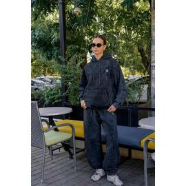 Фотография Костюм спортивный женский 500225 d.grey р.S-L "Little Secret" недорого оптом от прямого поставщика