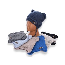 Фотография Шапка детская зимняя на мальчика Y25-15M mix р.6-12 "Red Hat" недорого оптом от прямого поставщика