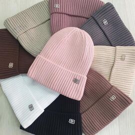 Фотография Шапка детская зимняя на девочку CN1301 mix р.10-15 "SELFI" недорого оптом от прямого поставщика