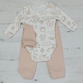 Фотография Костюм детский на мальчика 2521 beige р.0-0.3 "MALIBU" недорого оптом от прямого поставщика