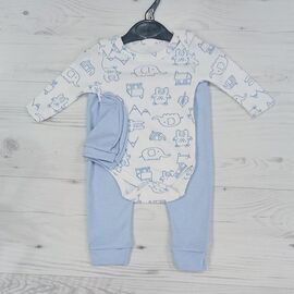 Фотография Костюм детский на мальчика 2521 l.blue р.0-0.3 "MALIBU" недорого оптом от прямого поставщика