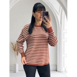 Фотография Свитер женский 25501 brown р.46-52 "PULSE" недорого оптом от прямого поставщика