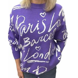 Фотография Свитер женский 25506 lilac р.48-54 "Elena&Vika" недорого оптом от прямого поставщика