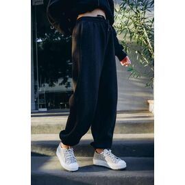 Фотография Штаны спортивные женские тёплые 500287 black р.S-L "Little Secret" недорого оптом от прямого поставщика