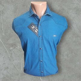 Сорочка чоловіча 6596 blue р.S-2XL "ROLADA" недорого оптом від прямого постачальника