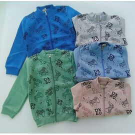 Фотография Кофта детская спортивная тёплая на мальчика 10375 grey р.5-8 "Meloria" недорого оптом от прямого поставщика